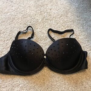 Black Embellished Bra